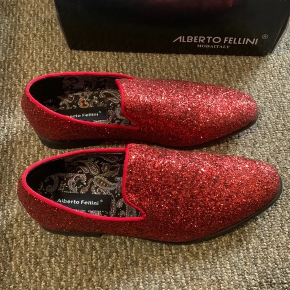 Alberto Fellini Shoes Alberto Fellini Men Dress Shoes Red